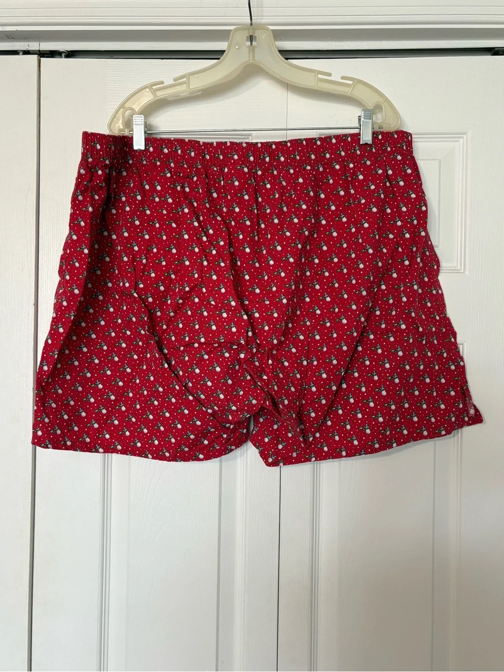 Vineyard Vines Red Holiday Micro-Print Boxer Shorts